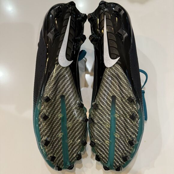 Nike Vapor Untouchable Pro 3 Football Cleats Men\'s Size 13 Blue/Green Gold Black main image 7